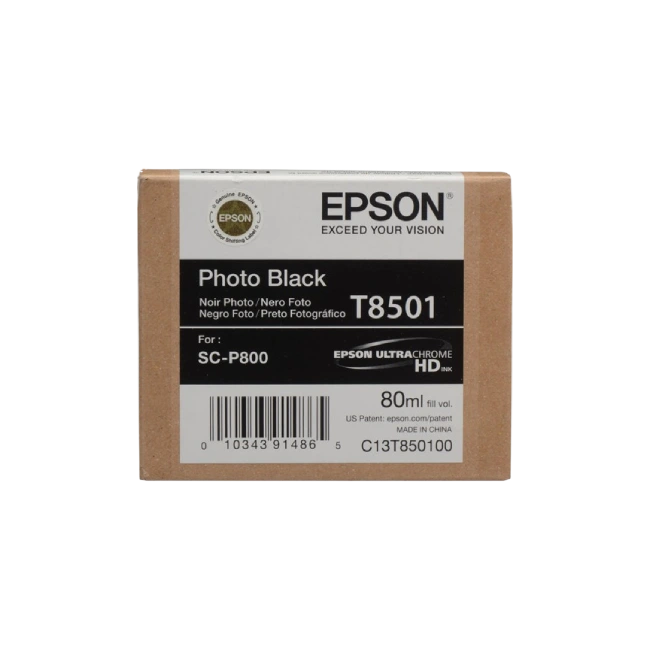 Epson T850, UltraChrome Photo Black Ink Cartridge-1