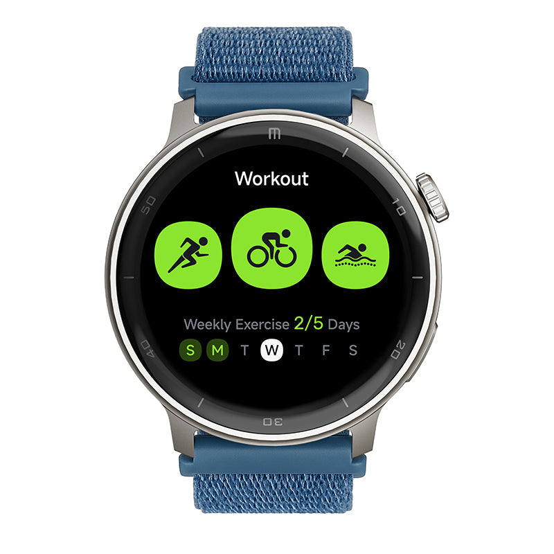 Reloj T8 Gris + Pulsera velcro azul grisaceo
