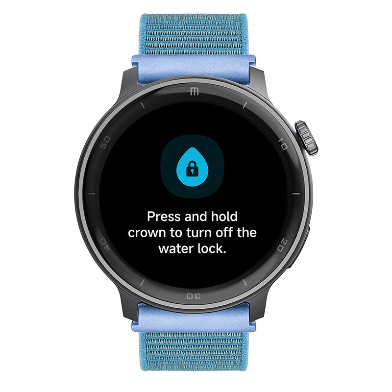 Reloj T8 Negro + Pulsera velcro celeste-1