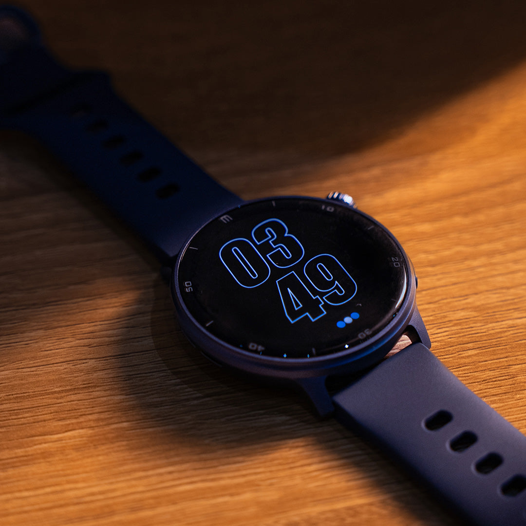 RELOJ T8 AZUL + PULSERA VELCRO CELESTE-8