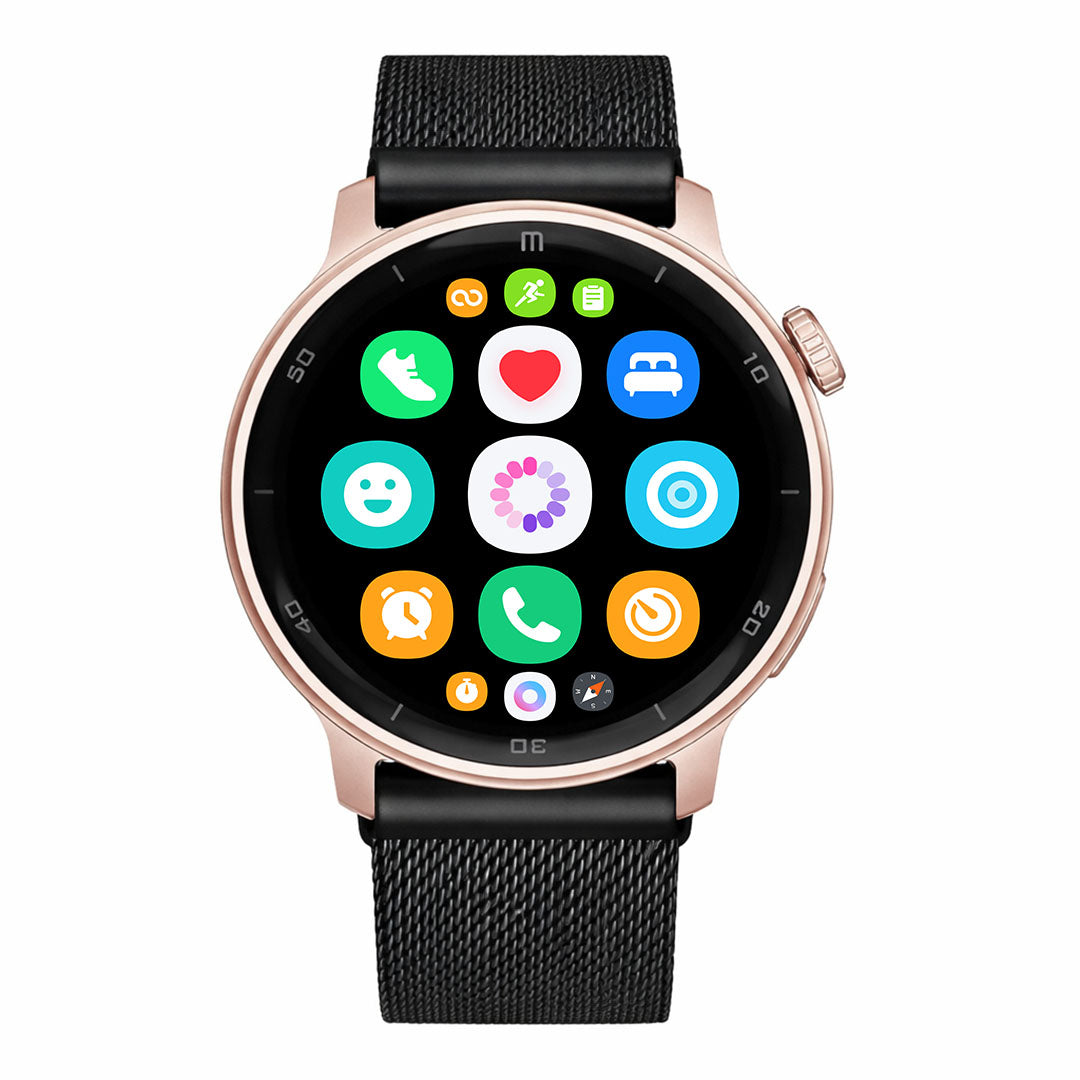RELOJ T8 ROSA + PULSERA INOX X1-1