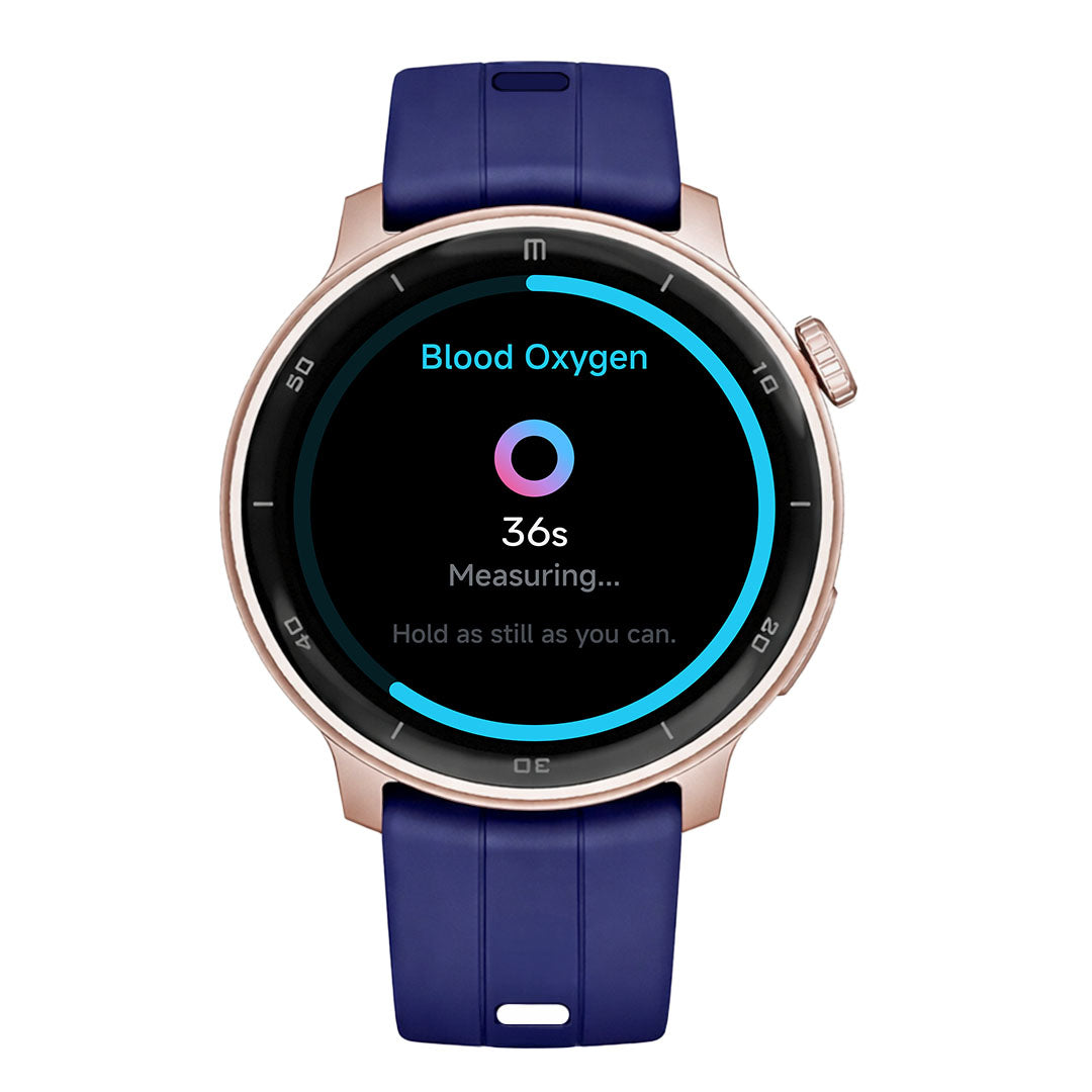 RELOJ T8 ROSA + PULSERA SILICÓN AZUL-1