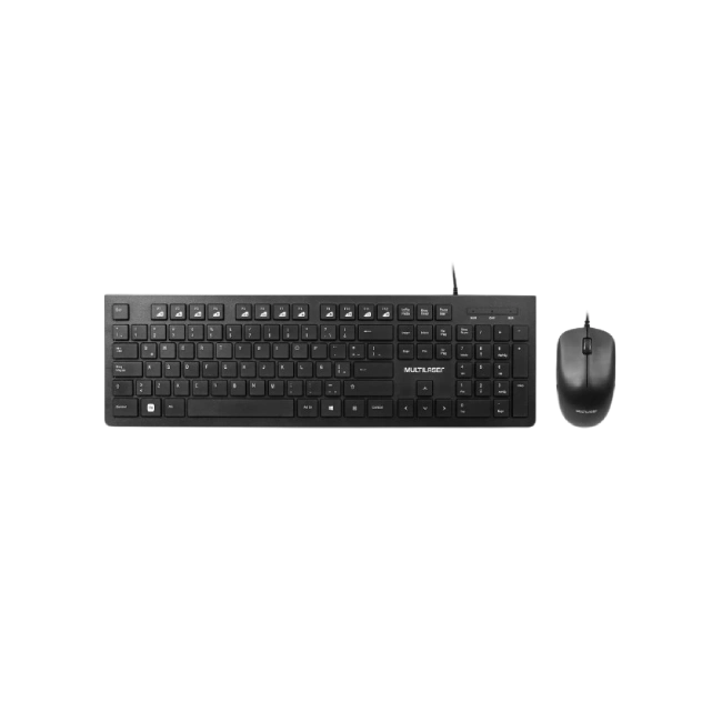 Kit Teclado/Mouse USB Español (Ñ) Multilaser Negro TC503 alámbrico-1