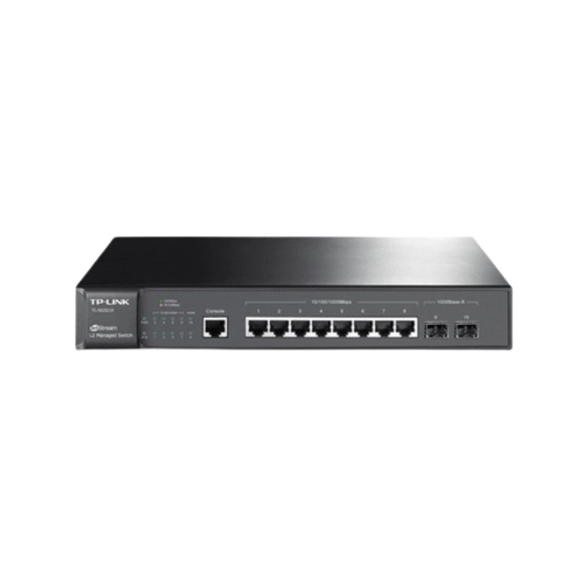 Switch TP-Link TL-SG3210 Administrable L2 de 8 Puertos Gigabit con 2 Ranuras SFP JetStream-3