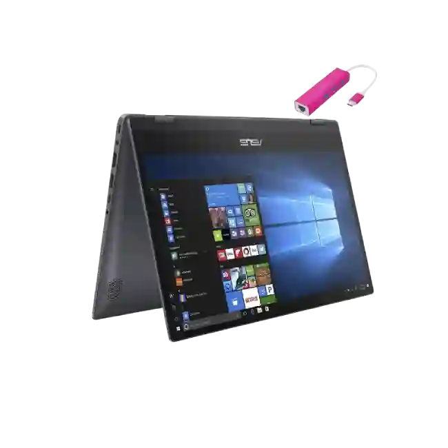 Laptop Asus Vivobook Flip 2 en 1 TP412 Core i3-8145U 2.1GHz 128GB SSD 4GB RAM 14" 1920x1080 TOUCHSCREEN WIN 10 SEMINUEVA-1