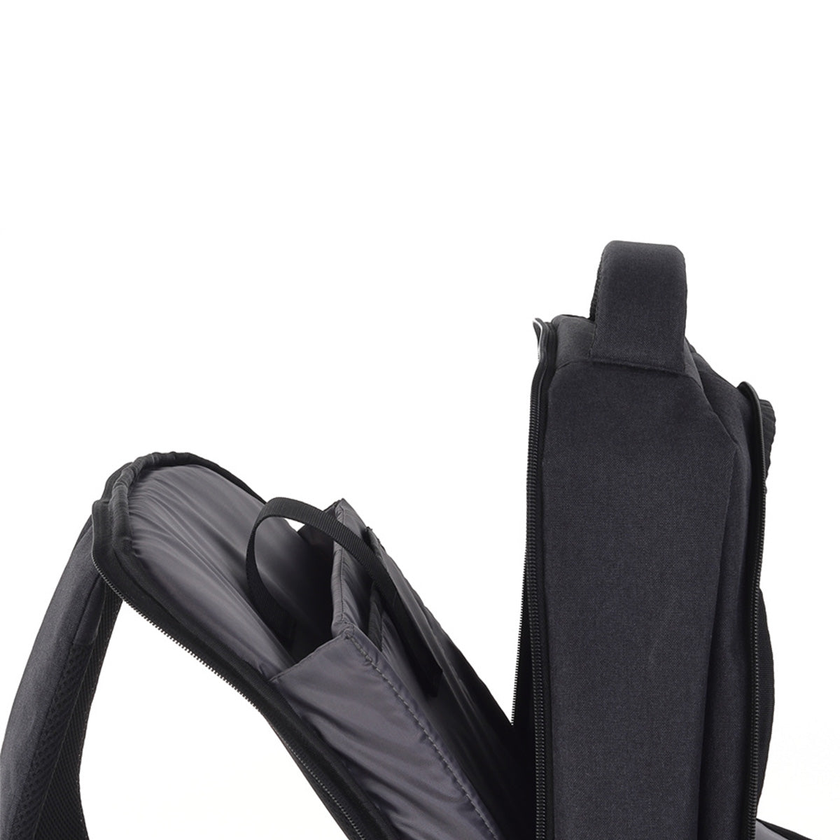 Mochila U2 Negro Con Gris Claro-5