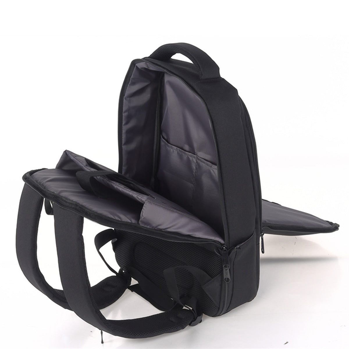 Mochila U2 Negro Verde-11