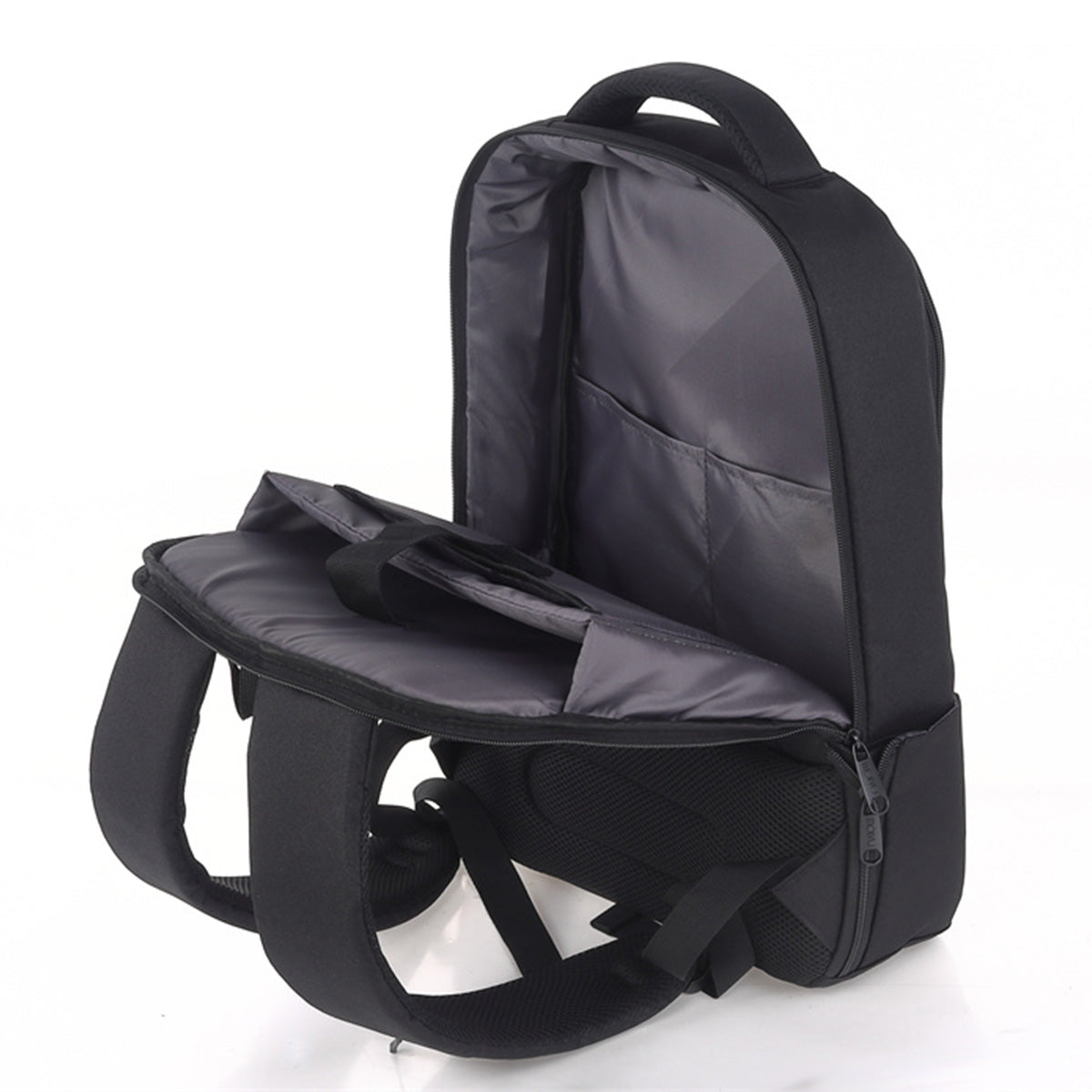 Mochila U2 Negro Verde-12