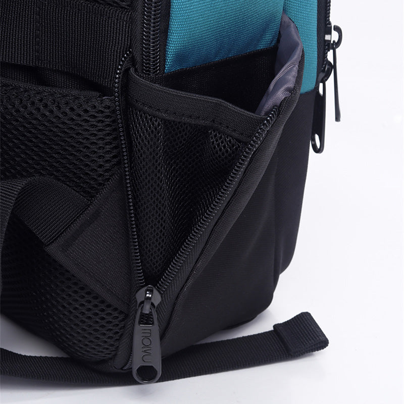Mochila U2 Celeste Negro-7