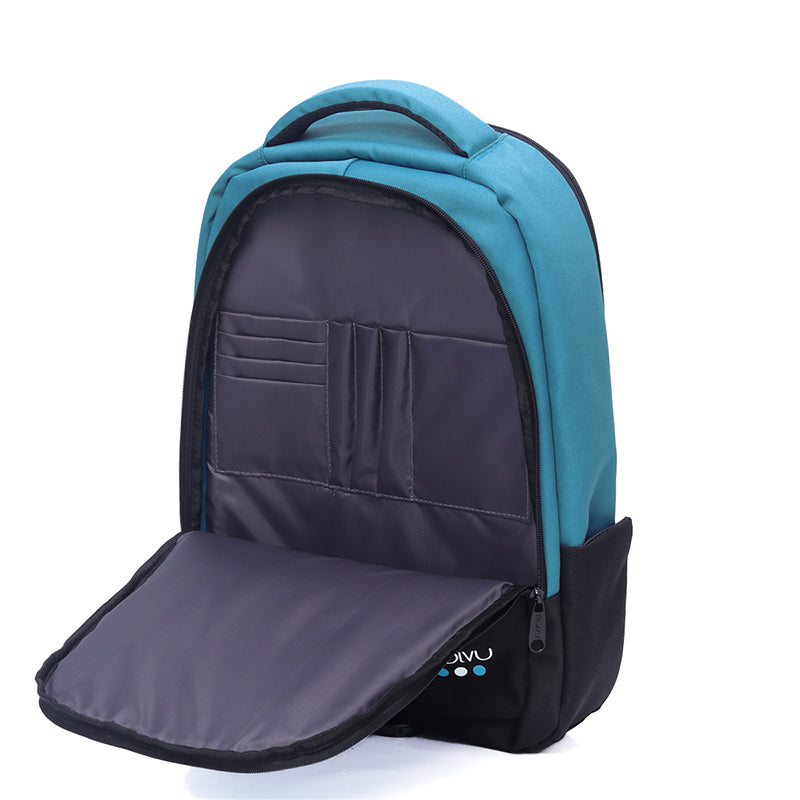 Mochila U2 Celeste Negro-4