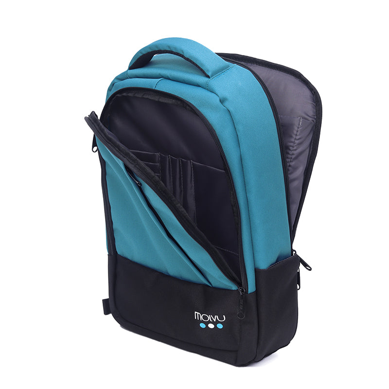 Mochila U2 Celeste Negro-5