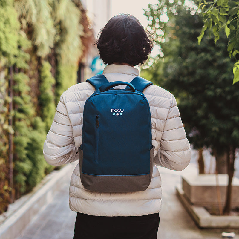 Mochila U4 Azul Gris-8