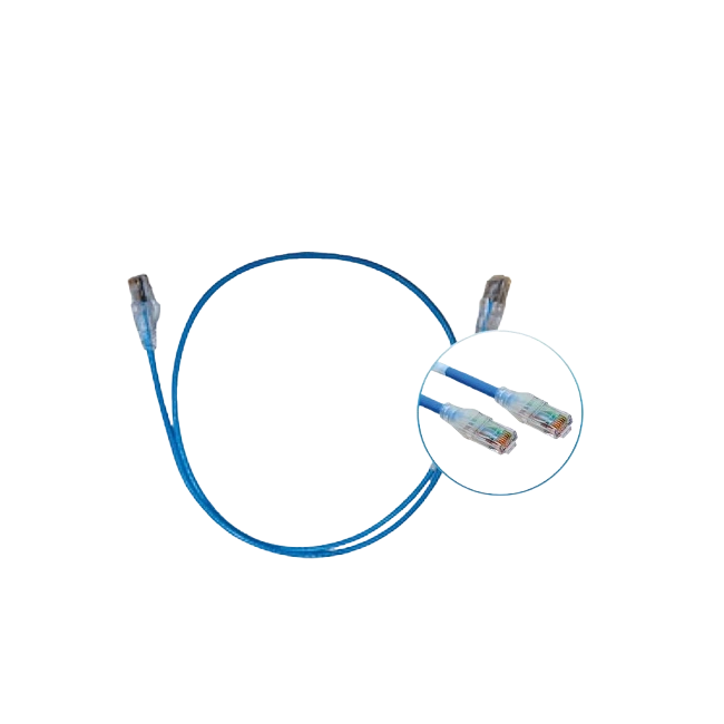 UTP 28x3BU Patch Cord 6A 28AWG Azul de 3 pies-3
