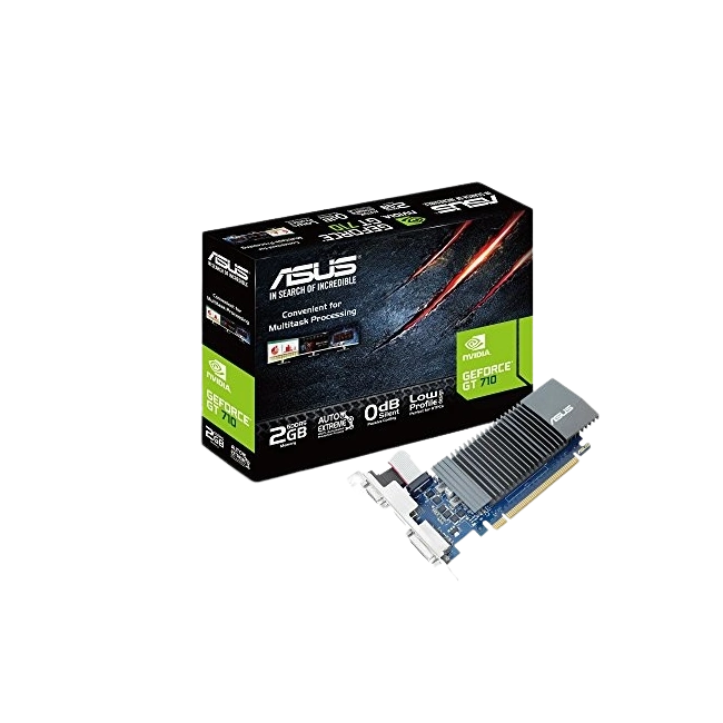 ASUS - GT710-SL-2GD5-BRK-EVO - PCI Express 2.0 - NVIDIA GeForce GT 710 - GDDR5 SDRAM-2