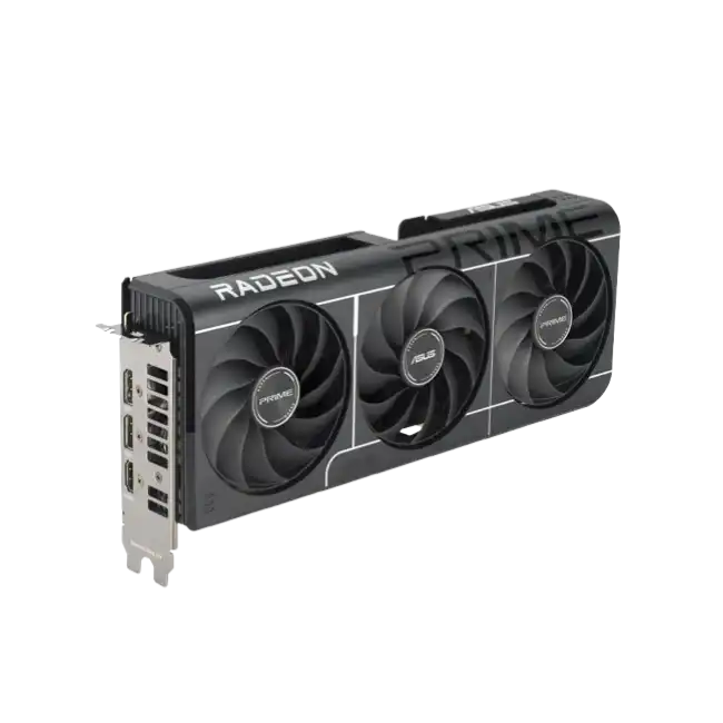ASUS - PRIME-RX9060XT-O8G - PCI Express 5.0 - AMD - AMD Radeon RX 9070 XT - GDDR6 SDRAM - HDMI / DisplayPort-4