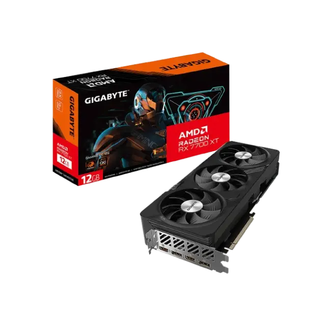 Gigabyte - Radeon RX 7700 XT GAMING - PCI Express 4.0 - AMD - Radeon RX 7700 XT - GDDR6 SDRAM - DisplayPort / HDMI-1