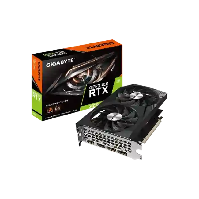 Gigabyte - GeForce RTX 3050 WINDFORCE OC - PCI Express 4.0 - NVIDIA - NVIDIA GeForce RTX 3050 - GDDR6 SDRAM - DisplayPort / HDMI-4