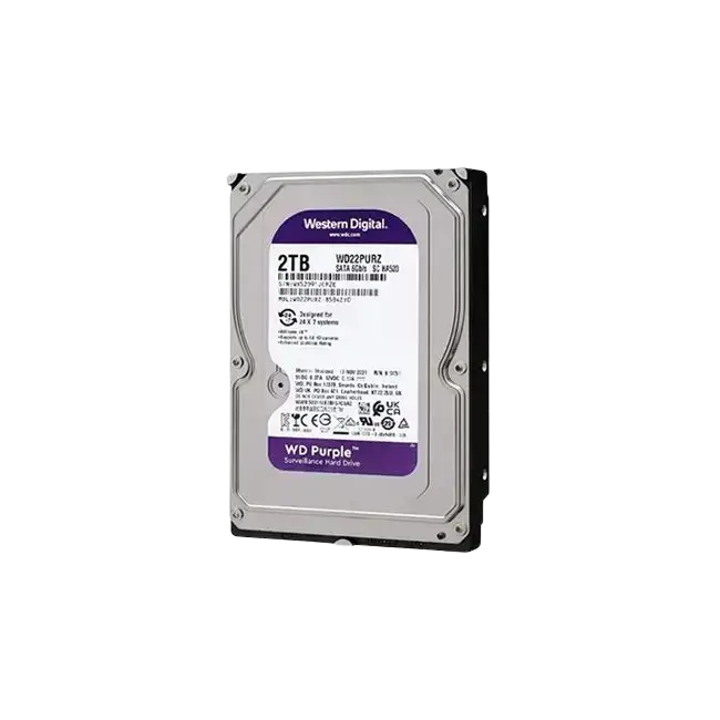 Disco Duro Interno Western Digital WD22PURZ 2TB 3.5 Purple SATA 6Gb/s SC HA520