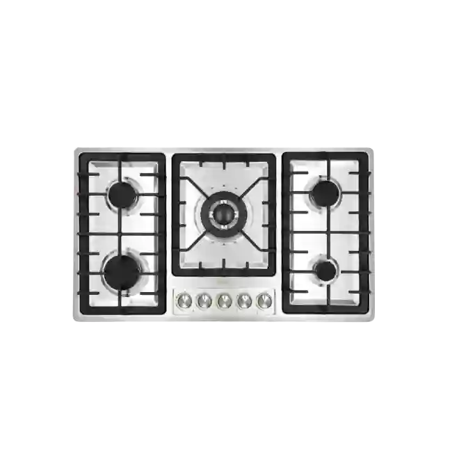 Cooktop Whirlpool 30" Gas 5 Quemadores Encendido Electronico Acero Inoxidable Hierro Fundido-2