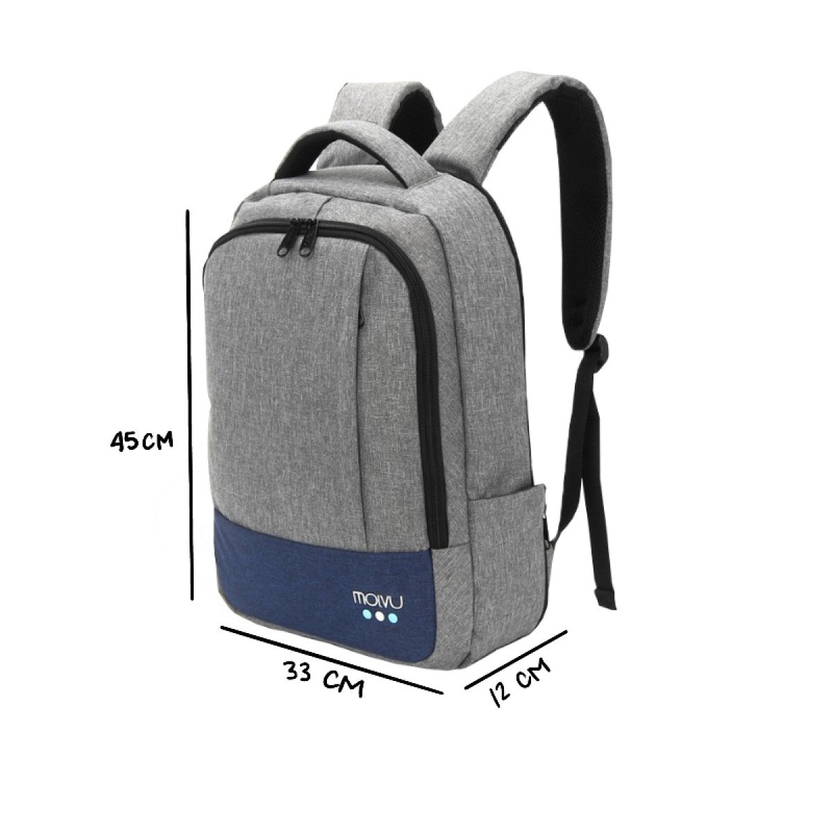 Mochila U2 Negro Azul-15