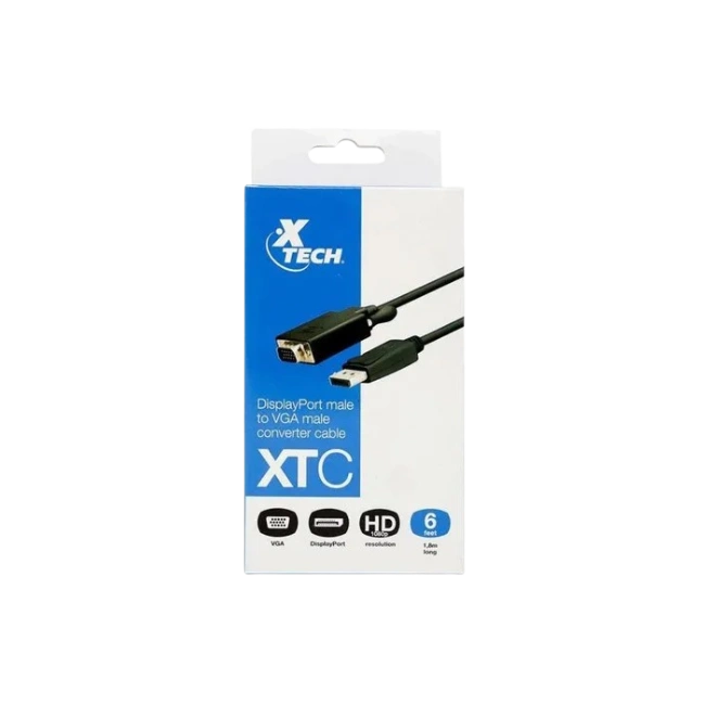 CABLE XTECH XTC-342 DISPLAYPORT A VGA 6 PIES-4