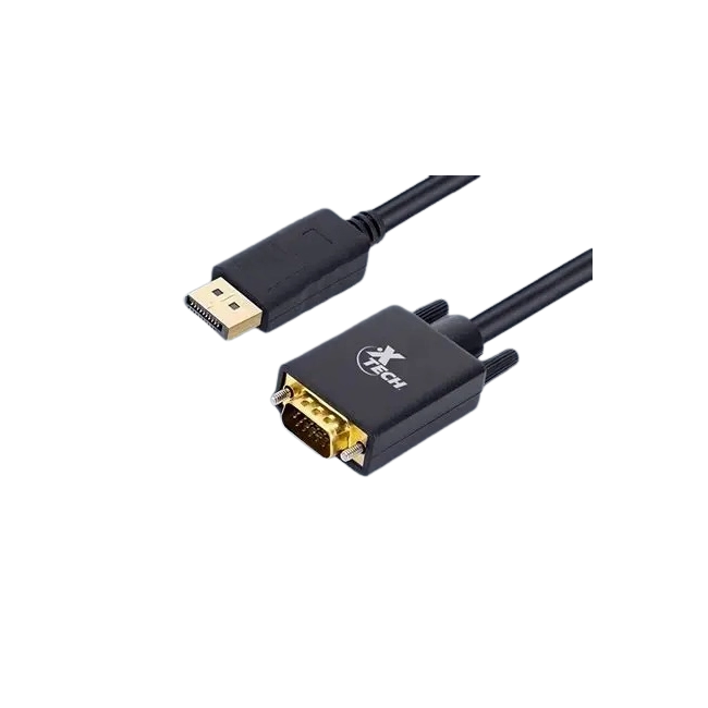 Cable Adaptador Xtech XTC-377 Display Macho a VGA Macho 1080P 1.7 Metros-4
