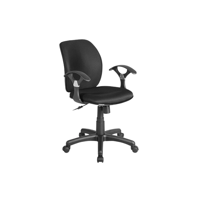 Silla Xtech XTF-SC100 Ergo Secretarial Con Descansa Brazos Color Negro-1