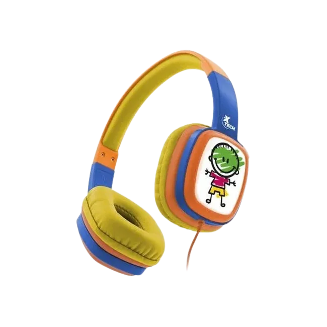 AUDIFONOS XTH-350 SOUNDART KID COLOR AMARILLO XTECH