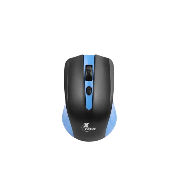 MOUSE XTM-310BL INALAMBRICO 2.4GHZ 4 BOTONES 1600 DPI COLOR AZUL XTECH-3