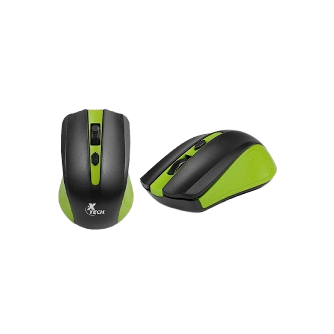 Mouse Xtech XTM-310GN Inalambrico 2.4 GHz 4 Botones 1600DPI Color Verde-1