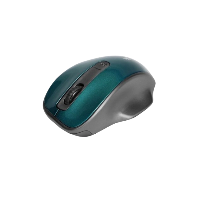 MOUSE XTM-320 INALAMBRICO 2.4GHZ 4 BOTONES 1600 DPI COLOR GRIS CON TURQUESA XTECH-2