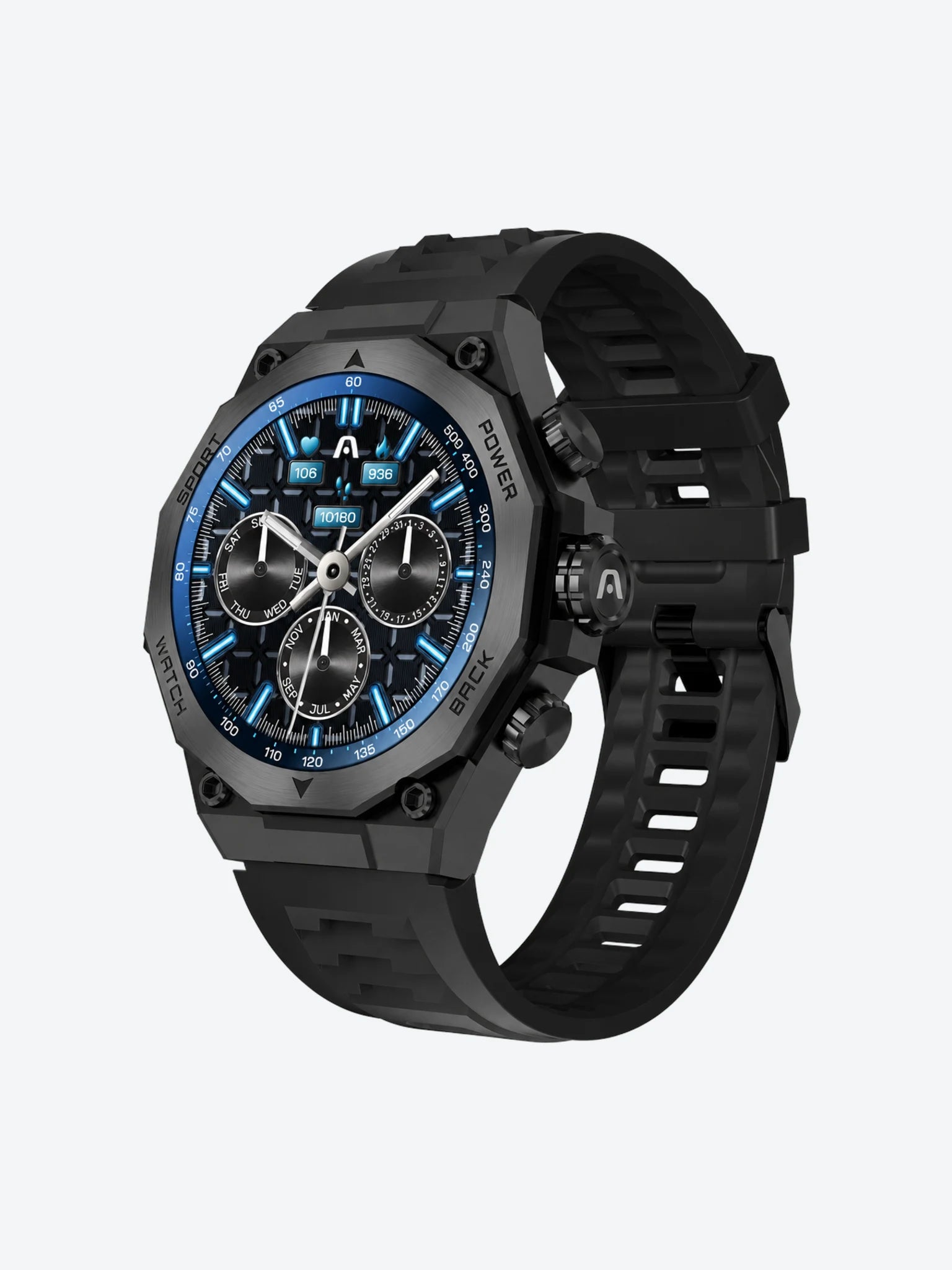 SKEIWATCH ARGOM C71 NEGRO - PANTALLA AMOLED 1.43", 2 CORREAS, IP68