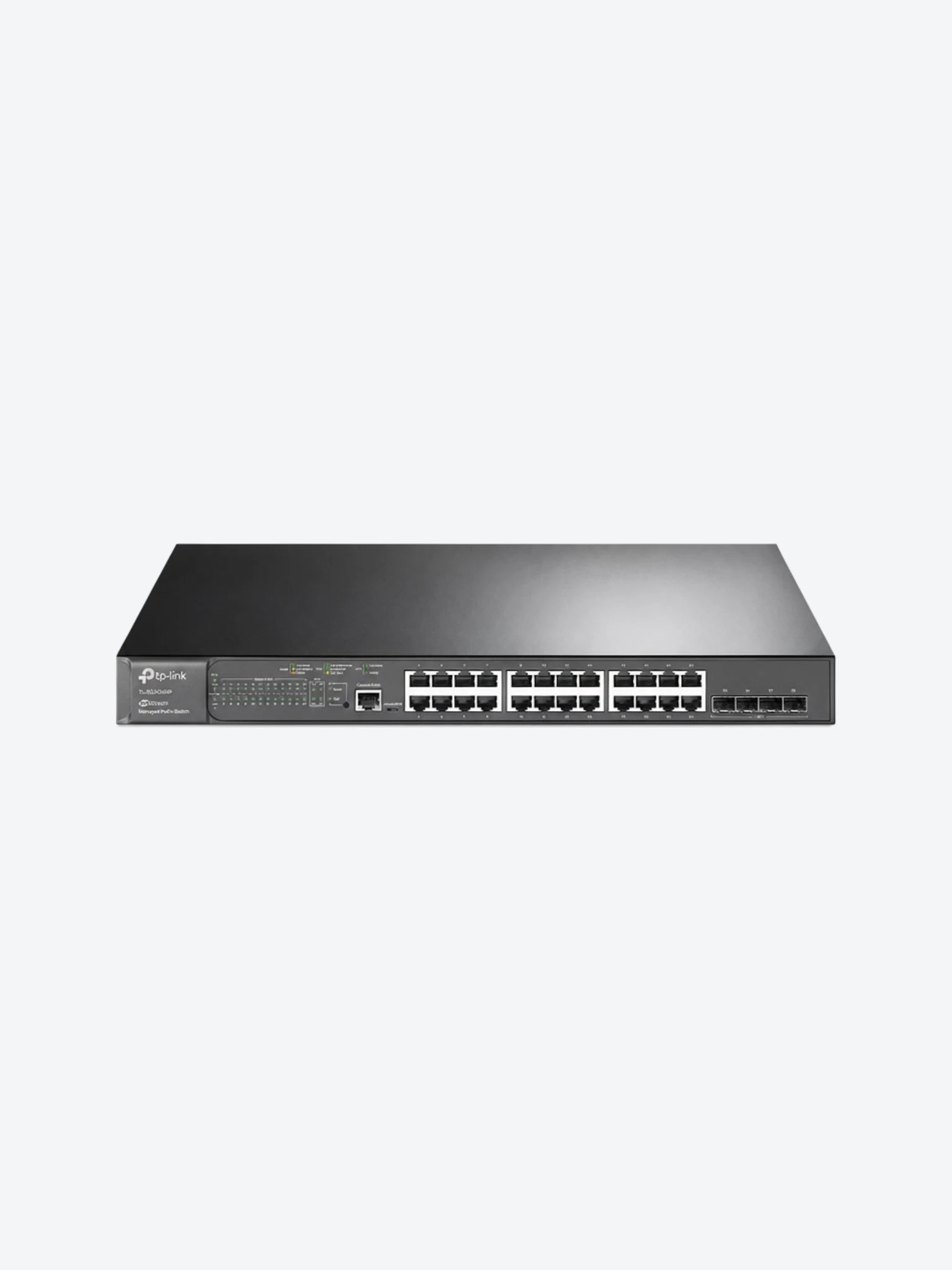 SWITCH TP-LINK 24 PORT G POE+ 4 SFP+-1