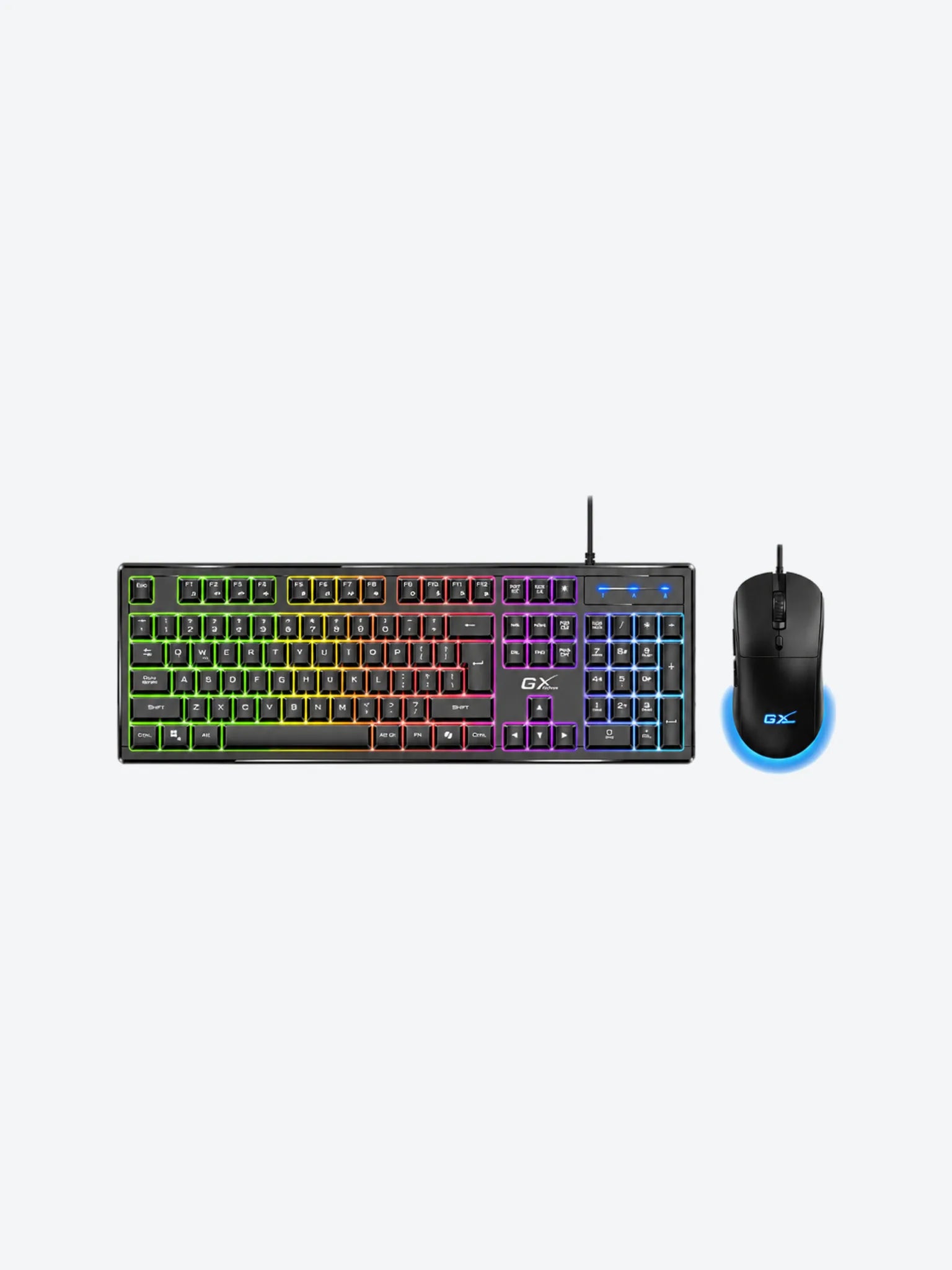 TECLADO Y MOUSE GAMING RGB GENIUS SCORPION KM-GX6 ALÁMBRICO USB ESPAÑOL 31330010401