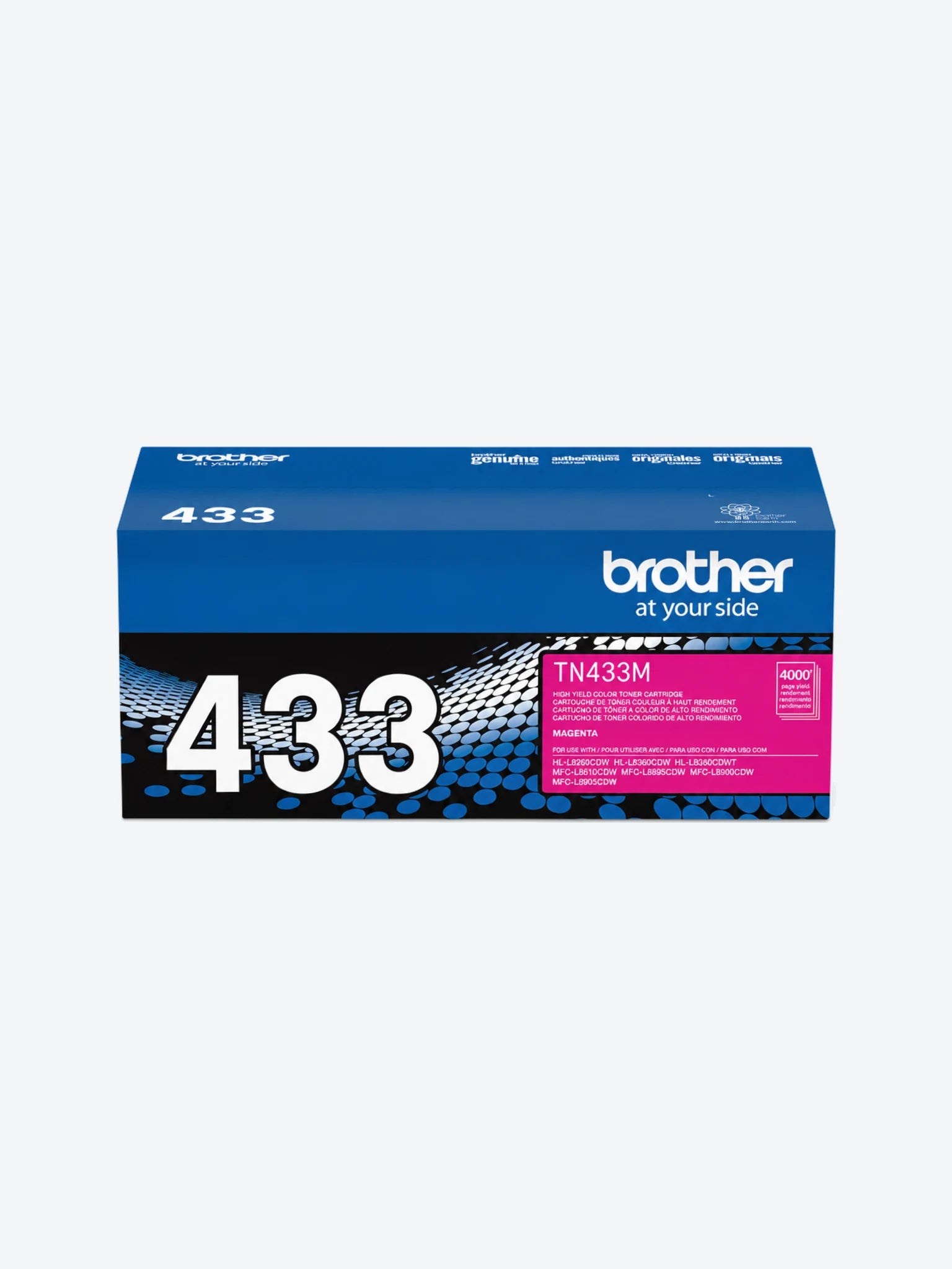 TONER BROTHER TN433M MAGENTA RENDIMIENTO ESTANDAR HASTA 4.000 PAGINAS