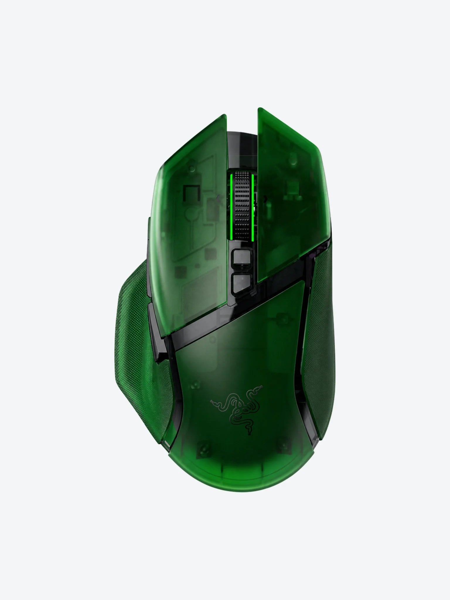 Razer Basilisk - Mouse - Wireless - Phantom Green - V3 Pro 35K - Ergonomic