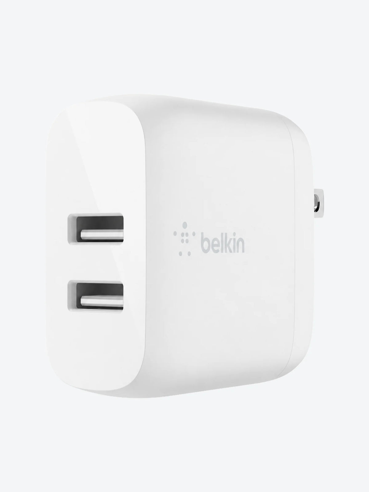 Belkin - Cargador de pared - 24 vatios - 4.8 A - 2 conectores de salida (2 x USB) - en el cable: USB-C-1