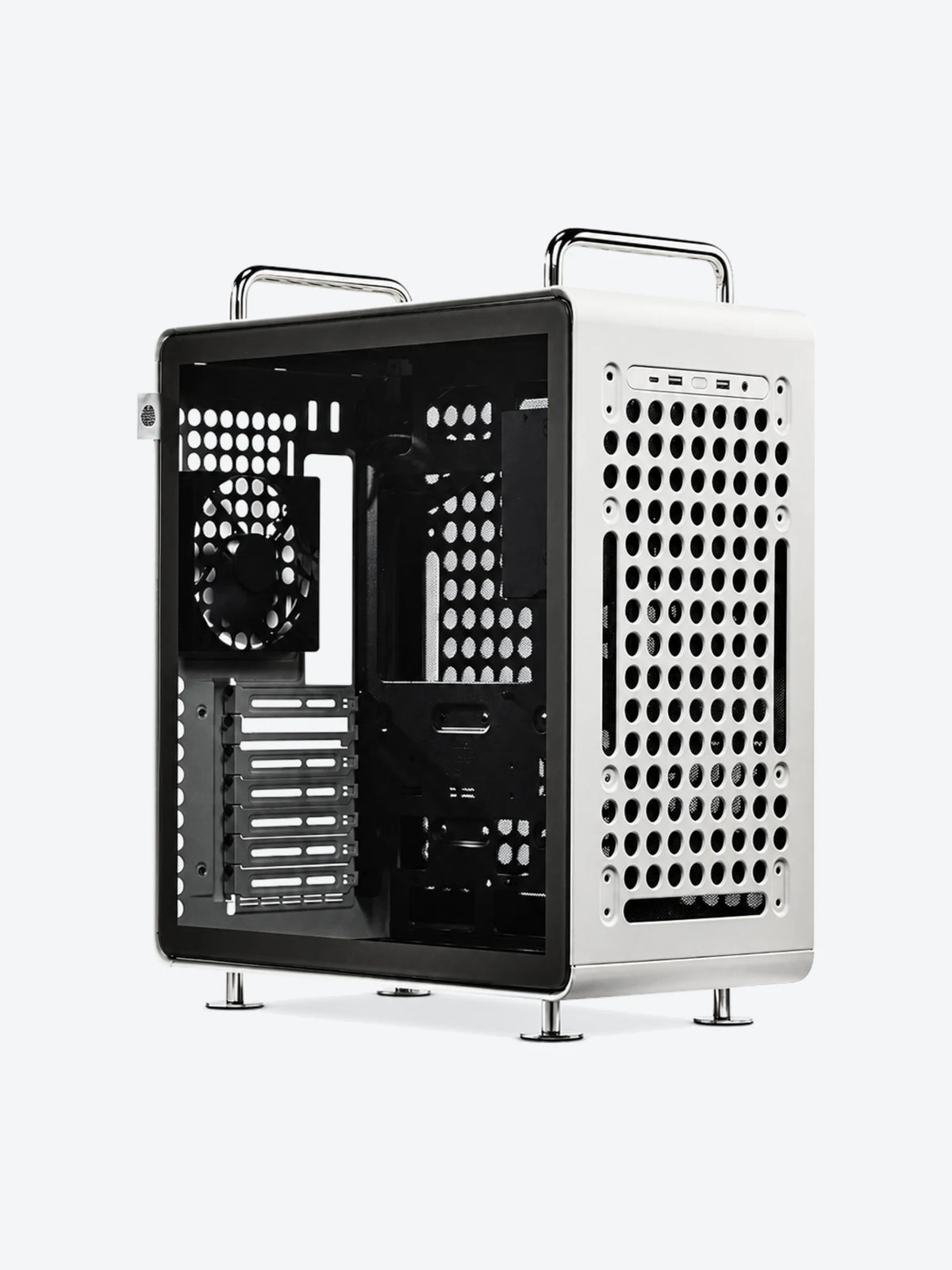 Case Cooler Master QUBE 540 Moonstone Q540-LGNN-S00 MID Tower Ventilador 1 de 120mm con Vidrio Templado Lateral-1