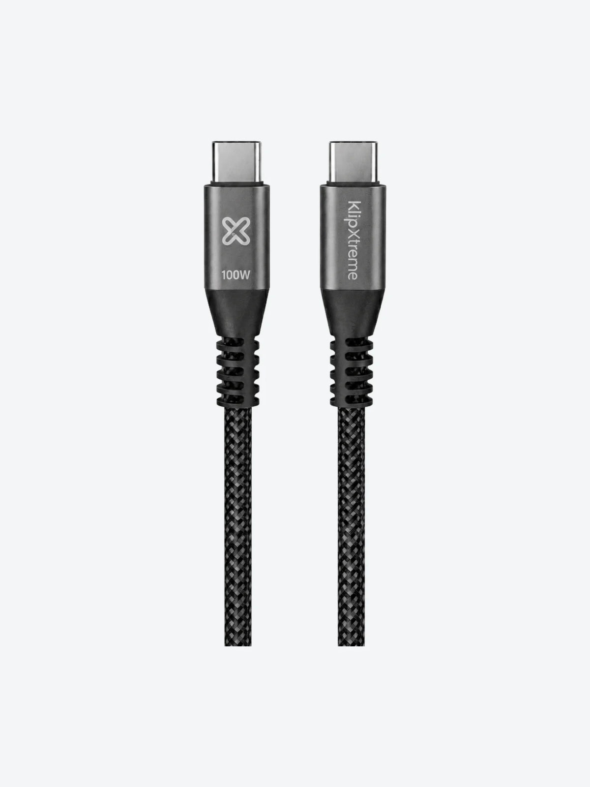 Klip Xtreme - USB cable - 24 pin USB-C - 1.8 m - Black - 100W Braided Fast charging