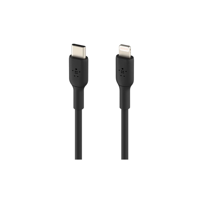 Belkin BoostCharge - Cable Lightning - 24 pin USB-C macho a Lightning macho - 1 m - negro - suministro de potencia USB (18W)-2