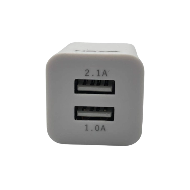 CARGADOR DE PARED NOVA PA010RBU001C 10W 2 PUERTOS USB-A