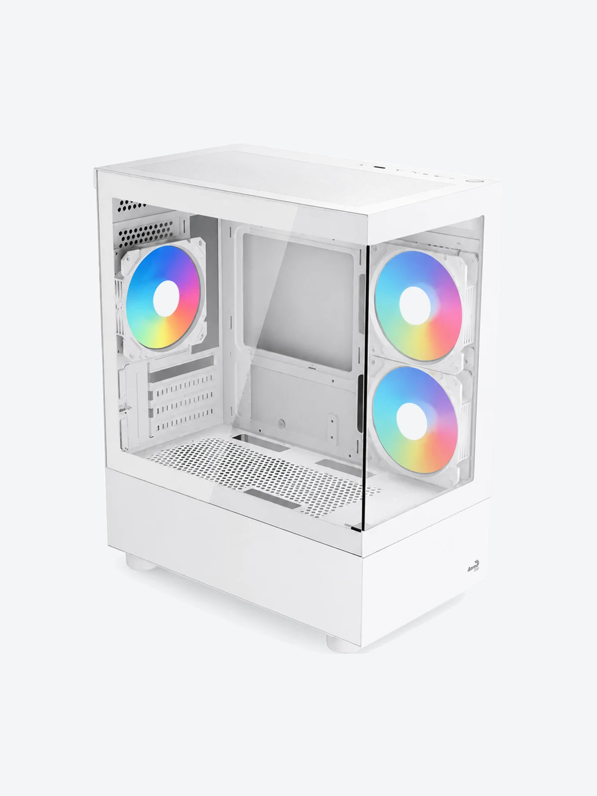 CASE RGB AEROCOOL VIEWPORT MINI-G-WT-V2 MINI TOWER VENTILADORES 3 DE 120MM CON VIDRIO FRONTAL, LATERAL Y MALLA ACCM-ES09133.21-1