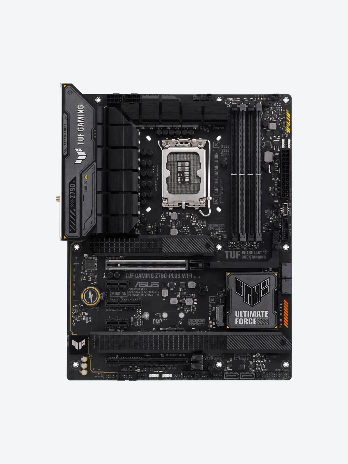 ASUS TUF GAMING Z790-PLUS WIFI - Placa base - ATX - Socket LGA1700 - Z790 Chipset - USB-C 3.2 Gen 2x2, USB-C 3.2 Gen2, USB 3.2 Gen 1, USB 3.2 Gen 2 - 2.5 Gigabit LAN, Wi-Fi 6E, Bluetooth - Tarjeta gráfica (CPU necesaria) - HD Audio (8-canales)-1