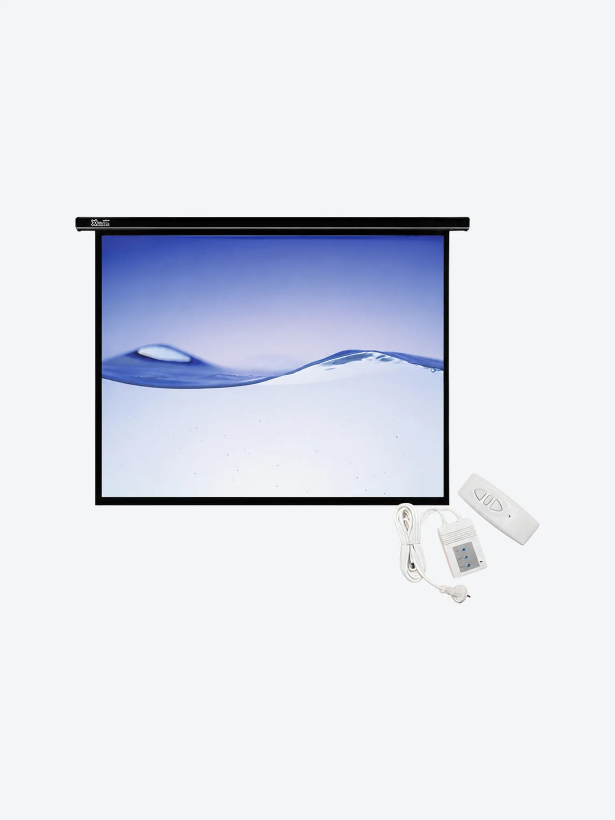 Klip Xtreme KPS-502 - Pantalla de proyección - instalable en el techo, instalable en pared - motorizado - 100" (254 cm) - 4:3 - Matte White - blanco-1