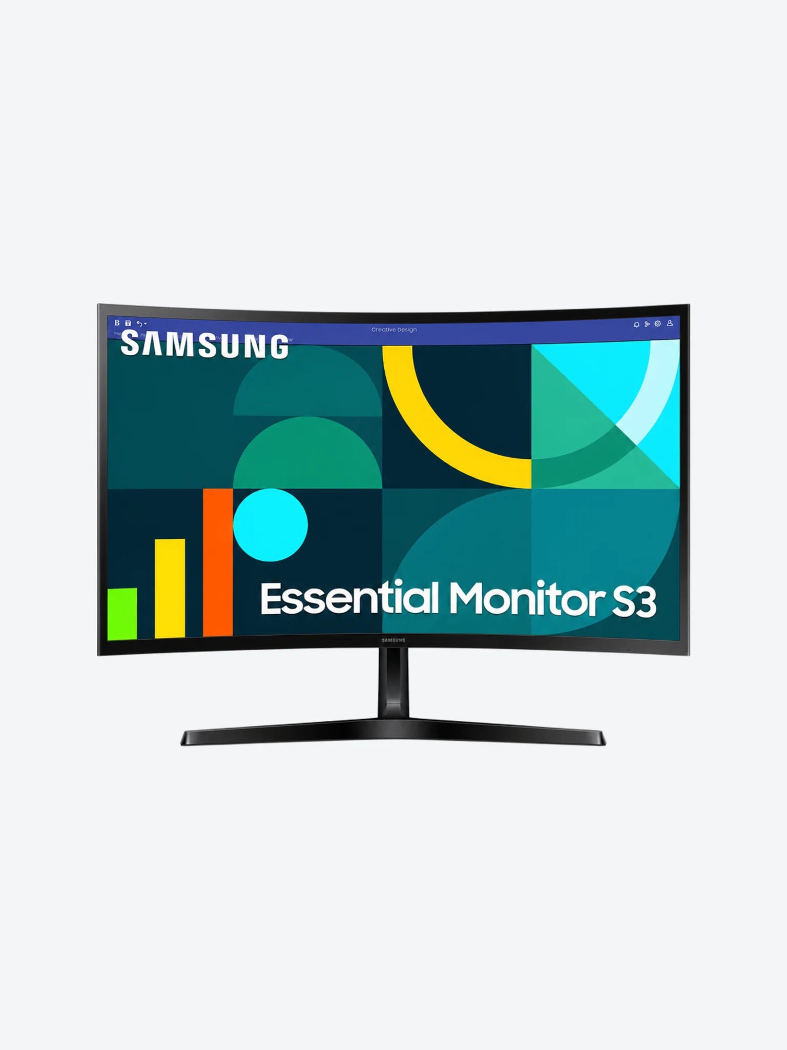 MONITOR SAMSUNG S3 CURVO 27" ESSENTIAL 100Hz 1800R-1