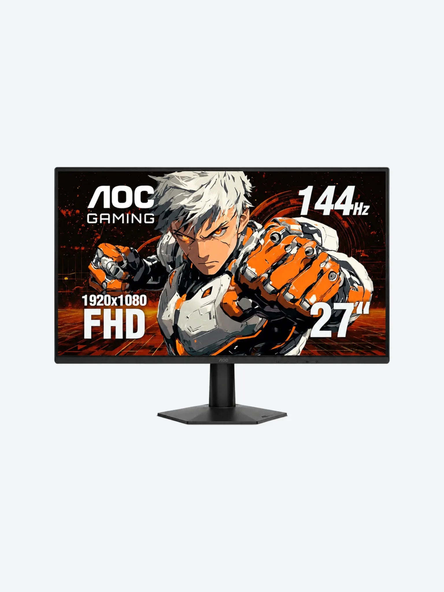 Monitor AOC 27G50F 27 Pulg Plana Full HD 1920 X 1080 144 HZ LCD HDMI / DISPLAYPORT / G-SYNC Compatible / Freesync Color Negro
