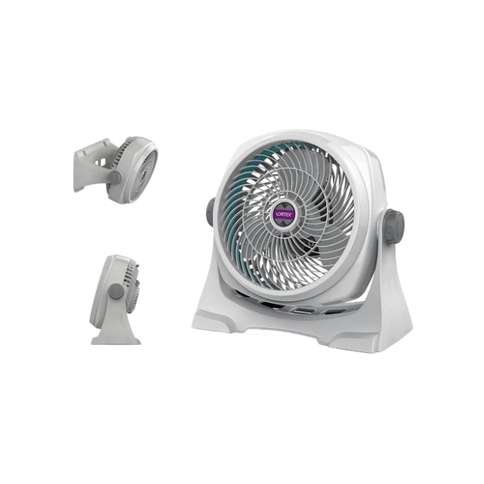 Ventilador de Aire Vortex AFV-1212 12" con  3 Velocidades y  Empotrable en Pared Color Blanco-4