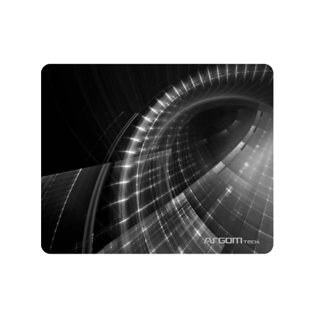 Mouse Pad Argom ARG-AC-1235WT Galaxia Base de Goma Antideslizante Color Negro-2