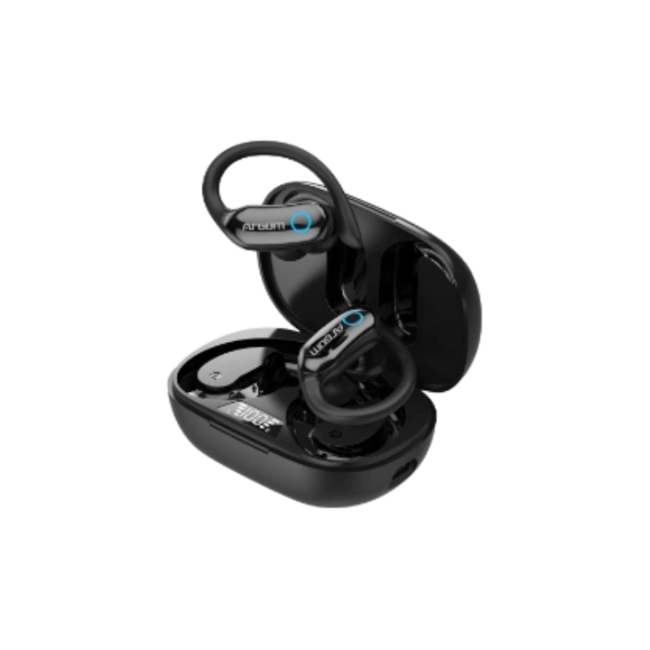 ARGOM SKEIPODS E95 - AUDIFONOS DEPORTIVOS BT CON ENC AI NEGRO-4