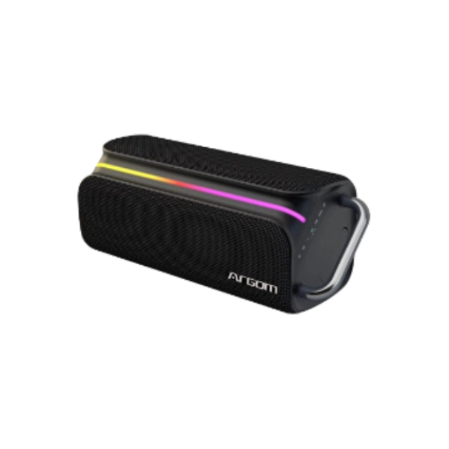 BOCINA ARGOM AMBIENCE 66 NEGRO - BT, 220W RMS, LUCES RGB, FUNCION TWS-2